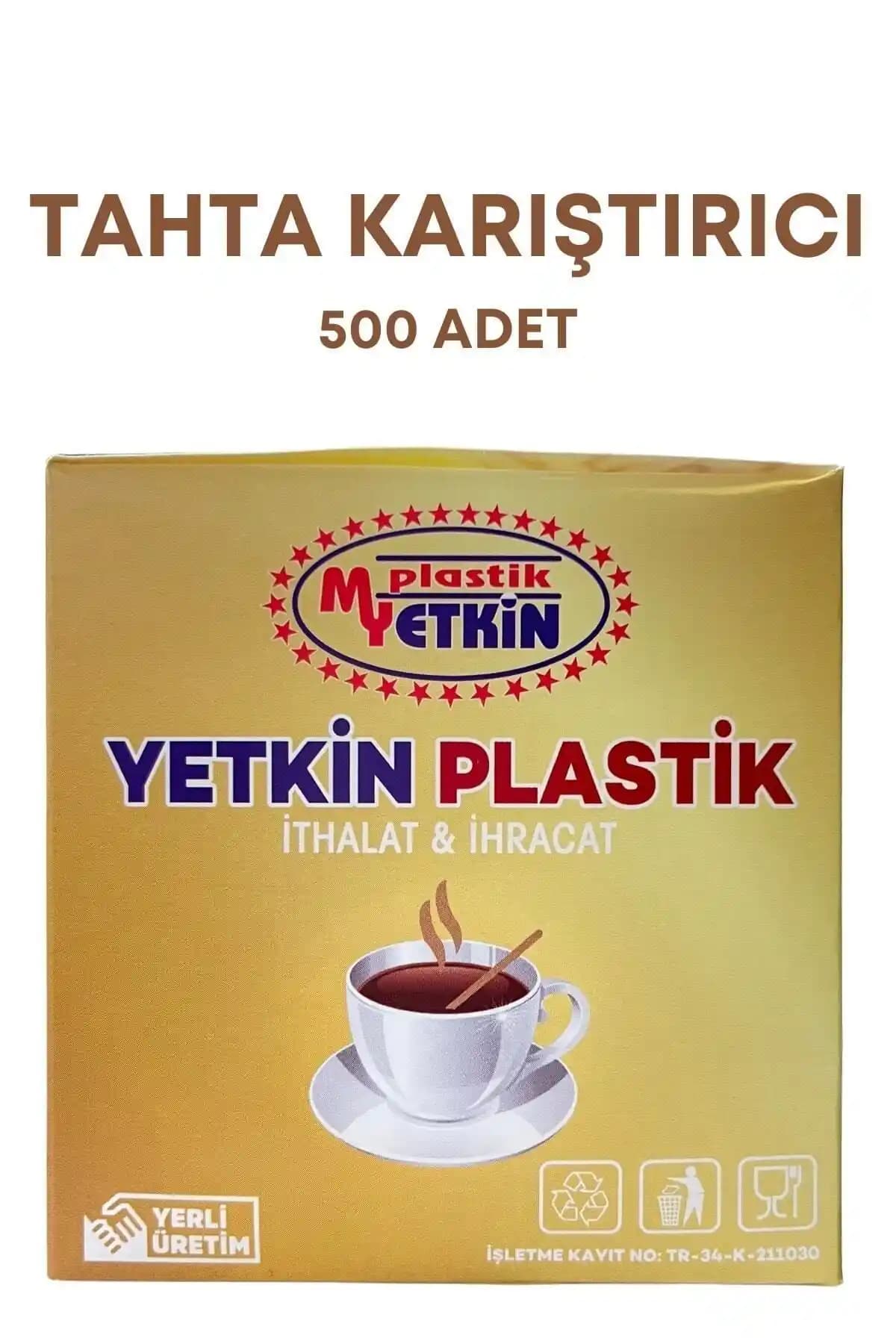 Yetkin Plastik Tahta Çay ve Kahve Karıştırıcı Seti: Kullanışlı ve Dayanıklı Mutfak Gereçleri