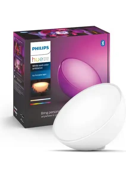 Philips Hue Go Şarjlı Taşınabilir RGB Akıllı Lamba v2: Modern ve Esnek Aydınlatma Çözümü
