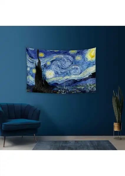 Vagonik Halıları Karşılaştırması: Van Gogh Yıldızlı Gece ve Orta Dünya Haritası 1