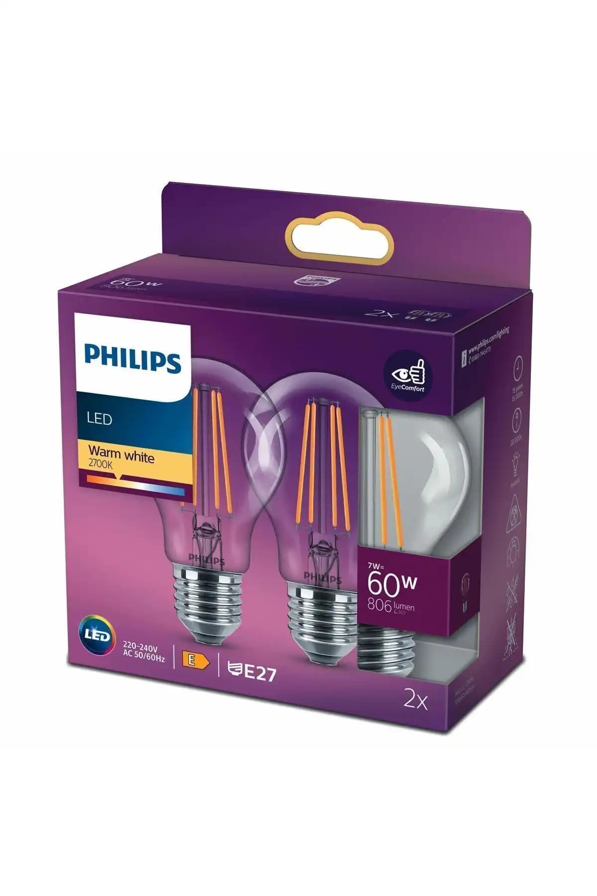 ORBUS G45 ve Philips Filament 60W Ampullerinin Karşılaştırması 2