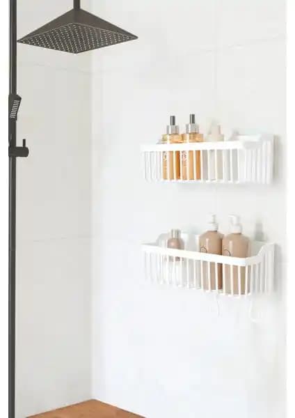 Ata Home Bnr-Byz Yapışkanlı Banyo ve Mutfak Rafı Dayanıklı ve Kolay Montajlı Tasarım