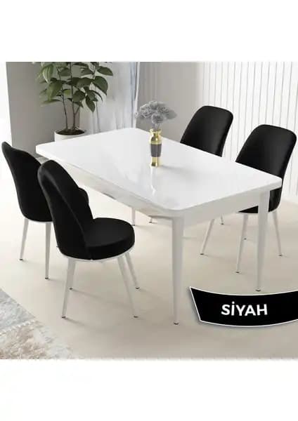 Canisa Concept Nil Serisi Modern ve Dayanıklı Yemek Masası ve Sandalye Takımı