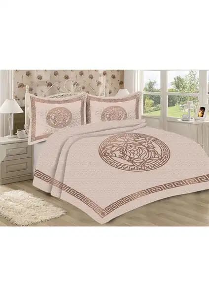 Doruklar Home Collection Kapitoneli Pamuk Dolgulu Kadife Yatak Örtüsü Seti 240x260 cm