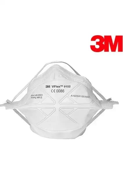 3M Vflex 9152E FFP2 Toz ve Sis Koruyucu Maskesi Güvenilir Solunum Koruması