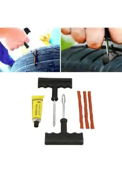 7 Parça Lastik Tamir Kiti Seti Otomobil ve Motosikletler İçin Güvenilir Çözüm