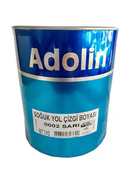 Adolin Soğuk Yol Çizgi Boyası Sarı 3 kg - Dayanıklı ve Güvenilir Yol İşaretleme Çözümü