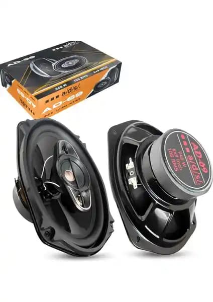 Ads Oto Hoparlör Oval 6x9 940W Güçlü Ses ve Dayanıklılık Özellikleriyle Araç İçin Uygun