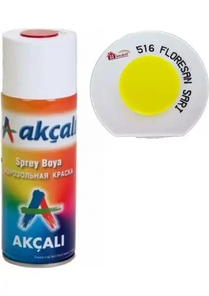 Akçalı Sprey Boya 400 Ml Florasan Sarı - Dayanıklı ve Parlak Yüzey Kaplama Çözümü