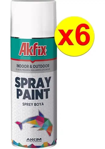 Akfix 6'lı Paket Akrilik Sprey Boya 400ML Parlak Beyaz Ürün İncelemesi ve Kullanım Rehberi