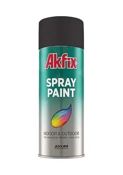 Akfix Sprey Boya 400 ml Parlak Siyah: Otomotiv ve Mobilya İçin Uygun Kaliteli Boya Seçeneği