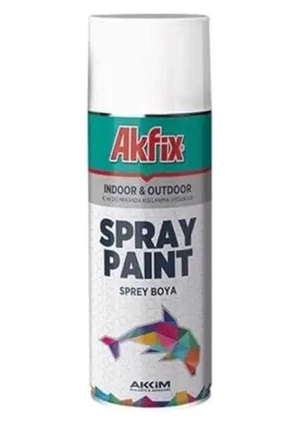 Akfix Sprey Boya 400ml Parlak Beyaz: Çok Yüzeyli Kullanım ve Uygulama Kolaylığı
