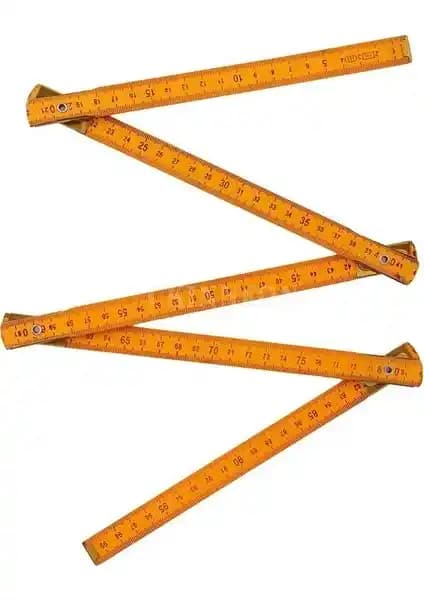 Alban Tahta Ağaç Kırma Katlanır Metre: Dayanıklı ve Pratik Ahşap Ölçüm Aracı