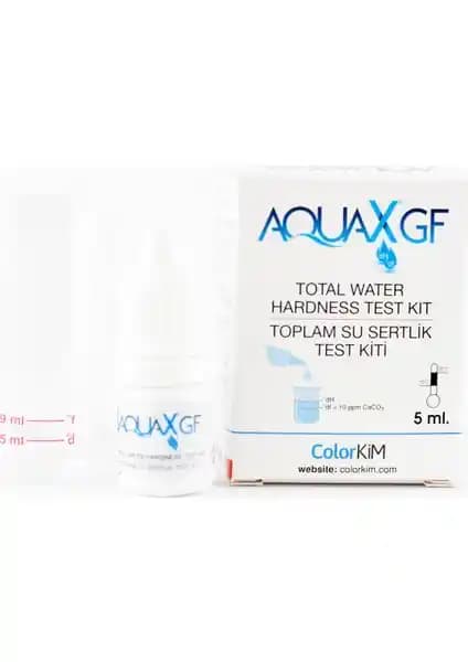 Aqua Yerli 5 ml Aquax gf Toplam Su Sertliği Test Kiti Su Kalitesi Ölçüm Aracı
