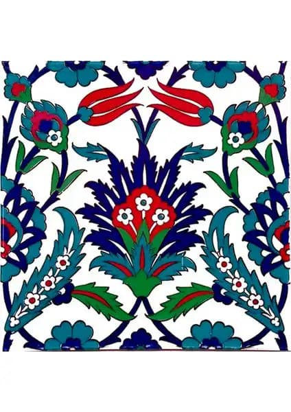Armada Çini 20x20 Cm Osmanlı ve Selçuklu Motifleriyle Dekorasyonun Zirvesi