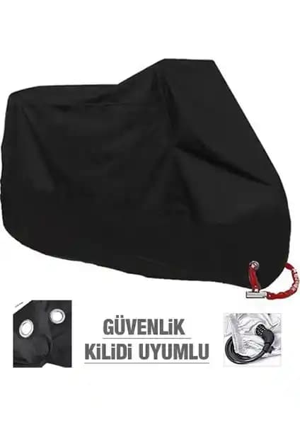 Autoen Premium Yamaha Nmax 125 Arka Çanta Uyumlu Siyah Motosiklet Brandası