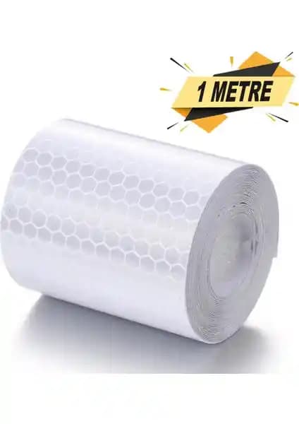Badem10 Fosforlu Reflektörlü Şerit Bant Güvenlik ve Görünürlük Artırıcı Çözüm