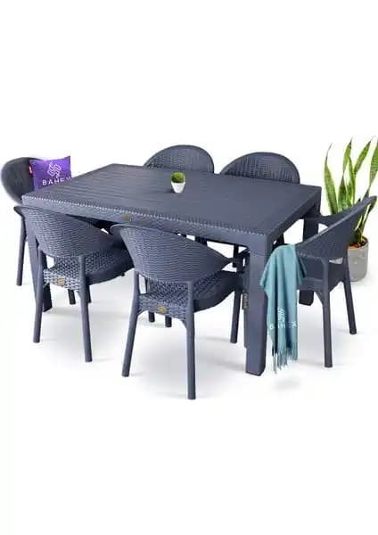 Bahçe ve Dış Mekanlar İçin Dayanıklı ve Şık Bahex Rattan Masa Takımı Özellikleri