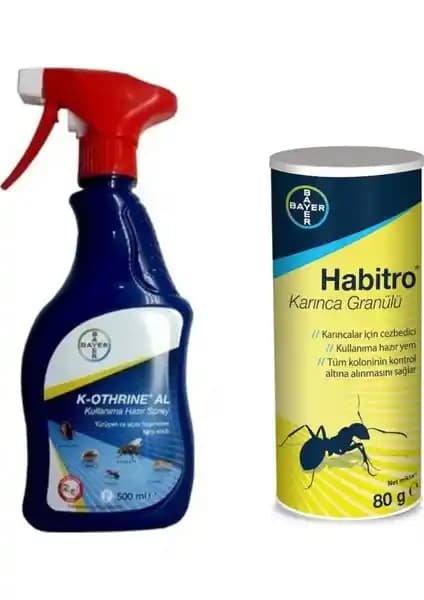 Bayer K-Othrine AL 500 ve Habitro Karınca Granülü ile etkili haşere kontrolü