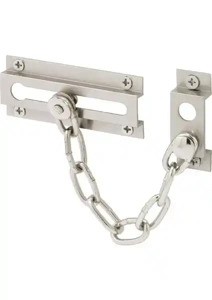 Beşel Emniyet Zinciri Sürgülü Saten Kaplama Güvenlik ve Estetik Birleşimi