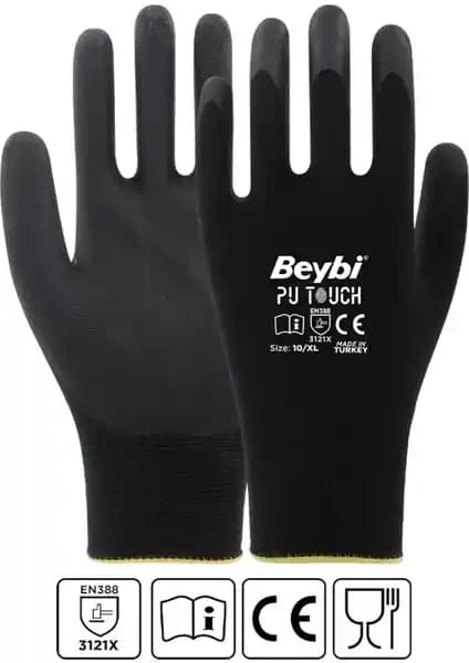 Beybi İş Eldiveni Pu Touch Teknolojisiyle Güvenlik ve Konfor Sunan Dayanıklı Eldiven