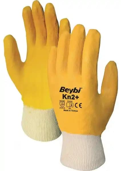 Beybi Kn2 Plus Sarı Nitril İş Eldivenleri Endüstriyel Güvenlik ve Konfor Sağlar