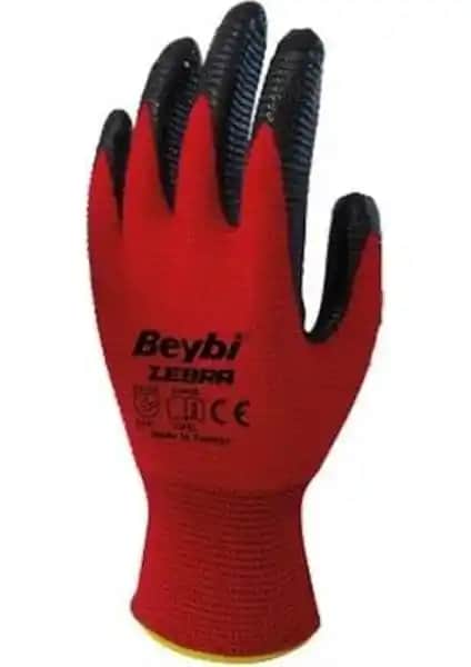 Beybi Zebra Nitril Kaplama Örme Eldiven: Dayanıklılık ve Güvenlik İçin Ideal Seçenek