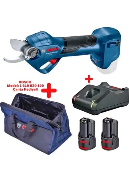 Bosch Pro Pruner 12 V 2 Ah Çift Akülü Dal Budama Makası: Güçlü ve Ergonomik Bahçe Bakım Aracı