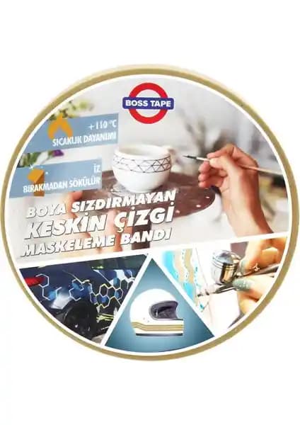 Boss Tape Bükülebilir Keskin Kenar Maskeleme Bandı: Yüksek Performans ve Dayanıklılık