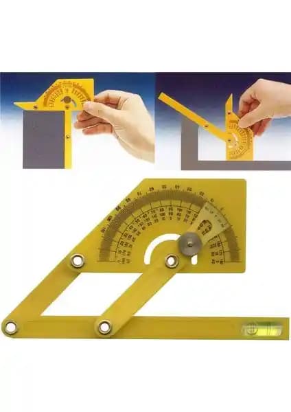BTS12101 Açı Ölçer 0-180 Derece Hassasiyetli ve Dayanıklı Ölçüm Cihazı