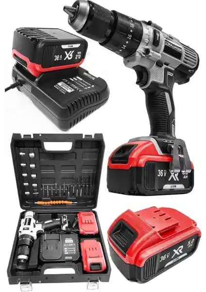 Bulldozer Redmax 36V Akülü Vidalama: Güçlü ve Dayanıklı Profesyonel Matkap