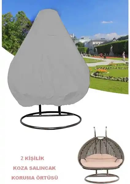 Bundera Cocoon Gri Su Geçirmez Koruma Örtüsü Bahçe ve Balkon Salıncağı İçin