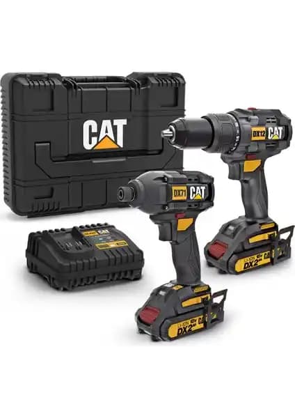 Caterpillar Profesyonel Kombolu Matkap ve Tornavida Seti 18V Güç ve Dayanıklılık
