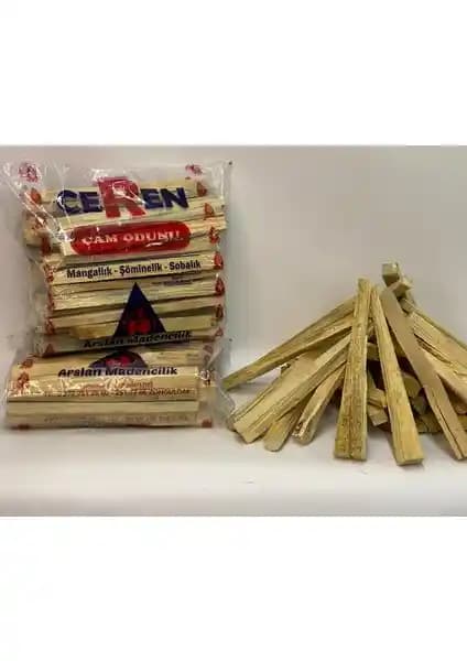 Ceren Mangal Semaver Çam Odunu Hazır Kesilmiş Parçalı Pratik ve Doğal Mangal Deneyimi