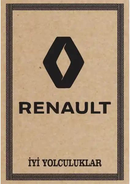 Cihan Oto Paspas Kağıdı Renault Amblem Baskılı 100 Adetlik Set Pratik ve Dayanıklı