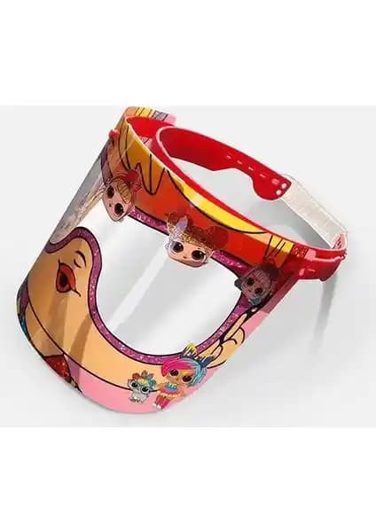 Çocuklar İçin Sevimli Karakterli Yüz ve Ağız Koruyucu Siperlikleri