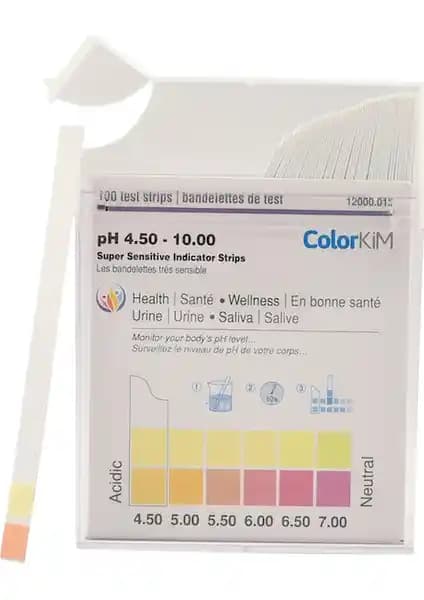 Colorkim Ph 4,5-10 Ölçer Test Kağıtları ve Turnisol Ph Test Kiti Çubukları Güvenilir Analiz