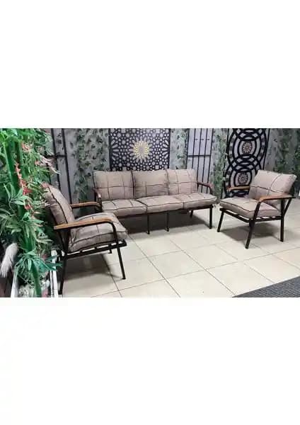 Dekoroom 3+1+1 Zen Bahçe Takımı: Estetik ve Dayanıklı Dış Mekan Mobilyası Çözümü