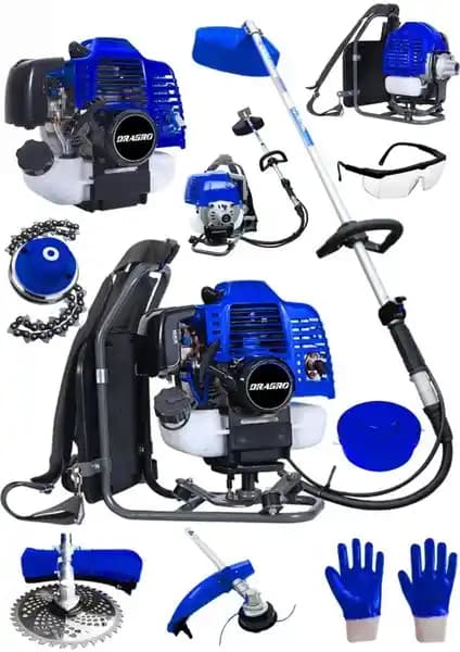 Dragro Alman 20 Hp Sırt Tipi Benzinli Ot Çalı Tırpanı: Güçlü ve Ergonomik Bahçe Bakım Aracı