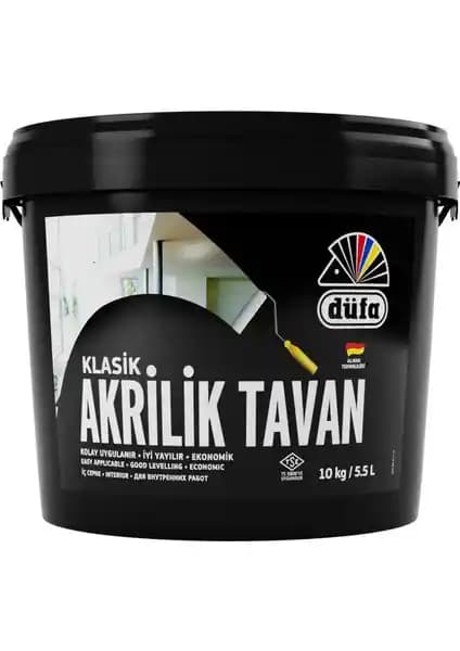 Düfa Klasik Tavan Boyası 10 kg ile İç Mekanlarda Estetik ve Dayanıklılık