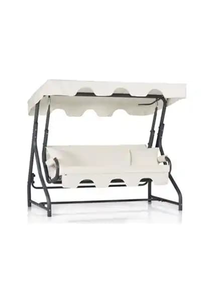 Erinöz Ruta 3 Kişilik Bahçe Salıncağı Dayanıklı ve Şık Tasarım ile Dış Mekan Kullanımı