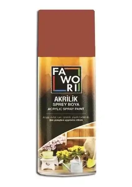 Fawori Akrilik Sprey Boya 400 Ml Kahve Renkli Dayanıklı ve Profesyonel Kalitede Boya Ürünü