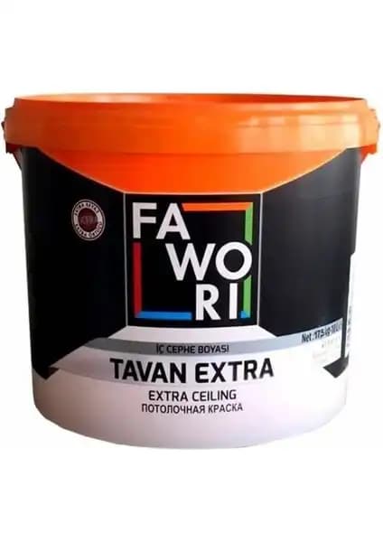 Fawori Extra Tavan Boyası 17,5 kg ile iç mekan tavanlarınızda estetik ve dayanıklılık