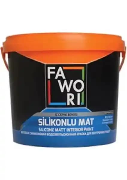 Fawori Silikonlu Mat İç Cephe Boyası 10 Kg Fıstık Renkli Estetik ve Dayanıklı İç Mekan Boyası