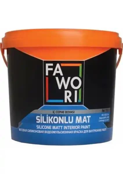 Fawori Silikonlu Mat İç Cephe Boyası 15 Lt Yüksek Kapatıcılık ve Dayanıklılık
