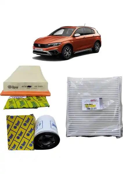 Fiat Egea Cross 3'lü Filtre Bakım Seti 2020 Sonrası Modeller İçin Uygun ve Güvenilir