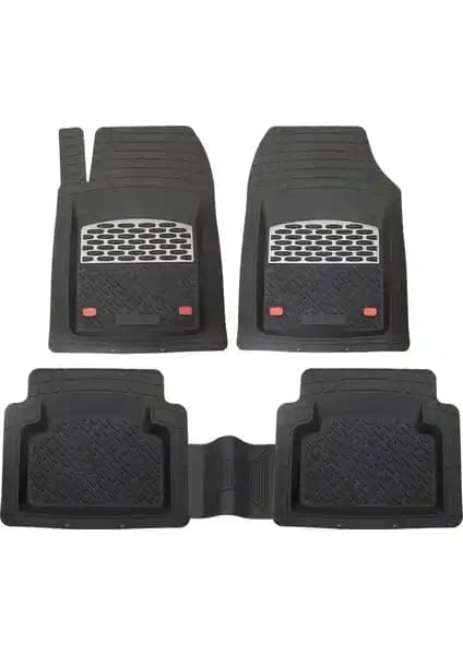 Fiat Punto İçin Krom Karbon Derin Havuzlu 3D Paspaslar Güncel ve Dayanıklı Tasarım