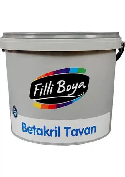 Filli Boya Betakril Tavan 17,5 kg ile iç mekan tavanlarınızda estetik ve dayanıklılık