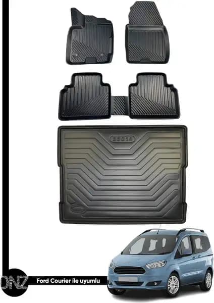 Ford Courier (2014-2021) İçin Özel Paspas ve Bagaj Havuzu Seti Detaylı İnceleme