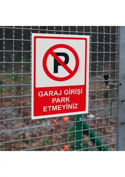 Garaj Girişi İçin Dayanıklı Uyarı Levhası Kompozit Malzeme ve UV Baskı Teknolojisiyle