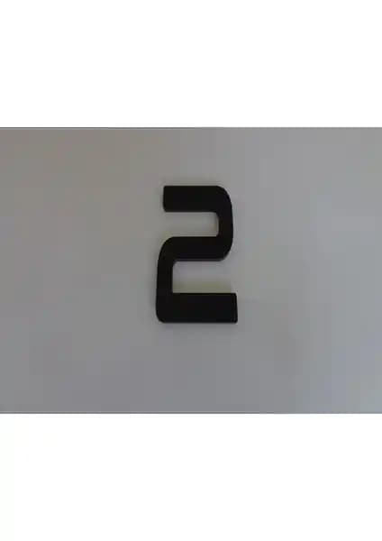 Gendec 6 cm Siyah Kapı Numarası Villa ve Bina Girişleri İçin Dayanıklı ve Estetik Çözüm